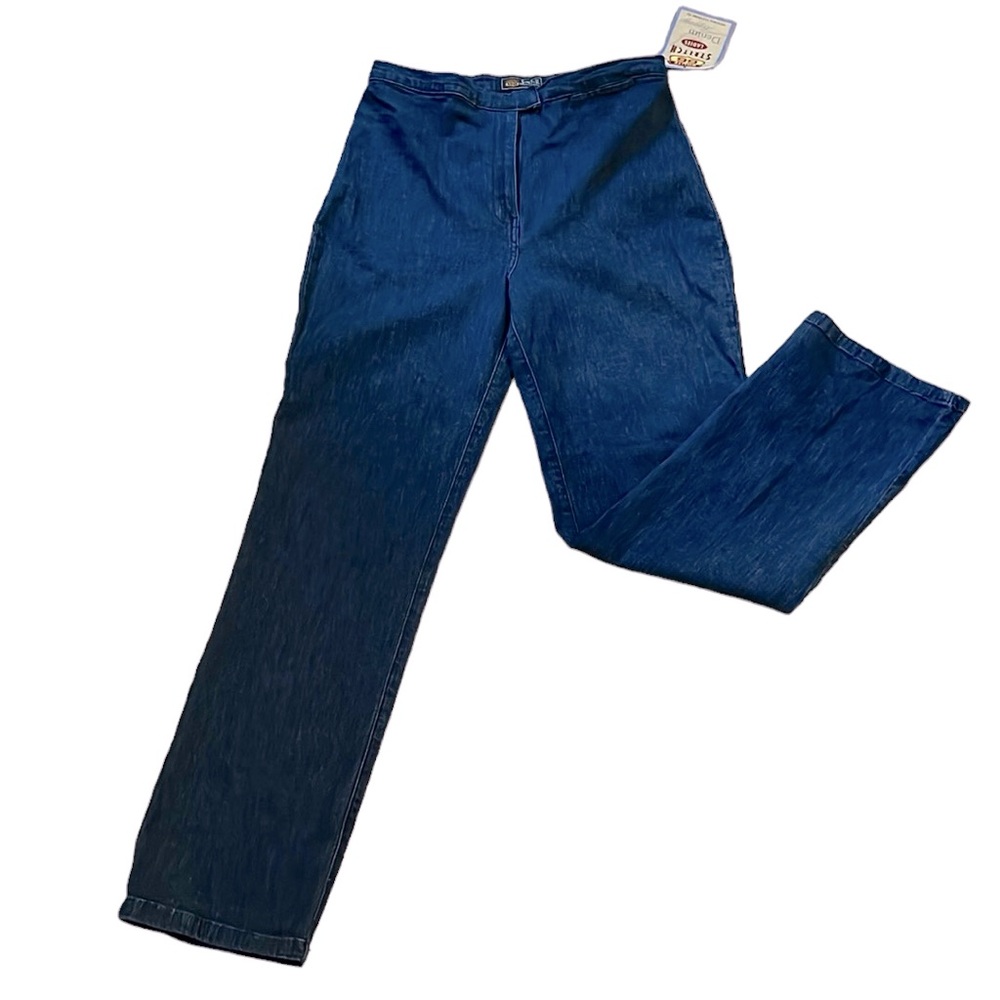 ROUTE 66 VINTAGE DEAD STOCK HIGH RISE DENIM JEANS BLUE SIZE 13/14 NEW WITH TAGS